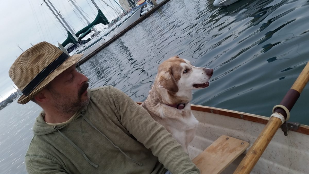 Sasha and Me Boating on the Fourth of July